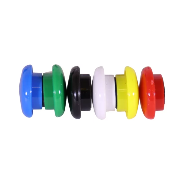 Parrot Standard Moulded Button Magnets 20mm Assorted 6 Pack