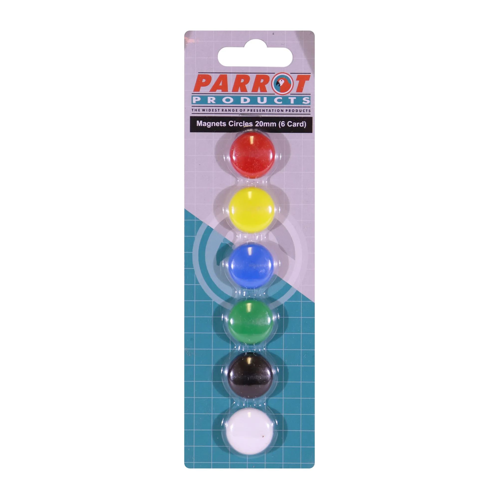 Parrot Standard Moulded Button Magnets 20mm Assorted 6 Pack - Image 3