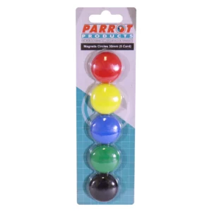 Parrot Standard Moulded Button Magnets 30mm Assorted 5 Pack - Image 3