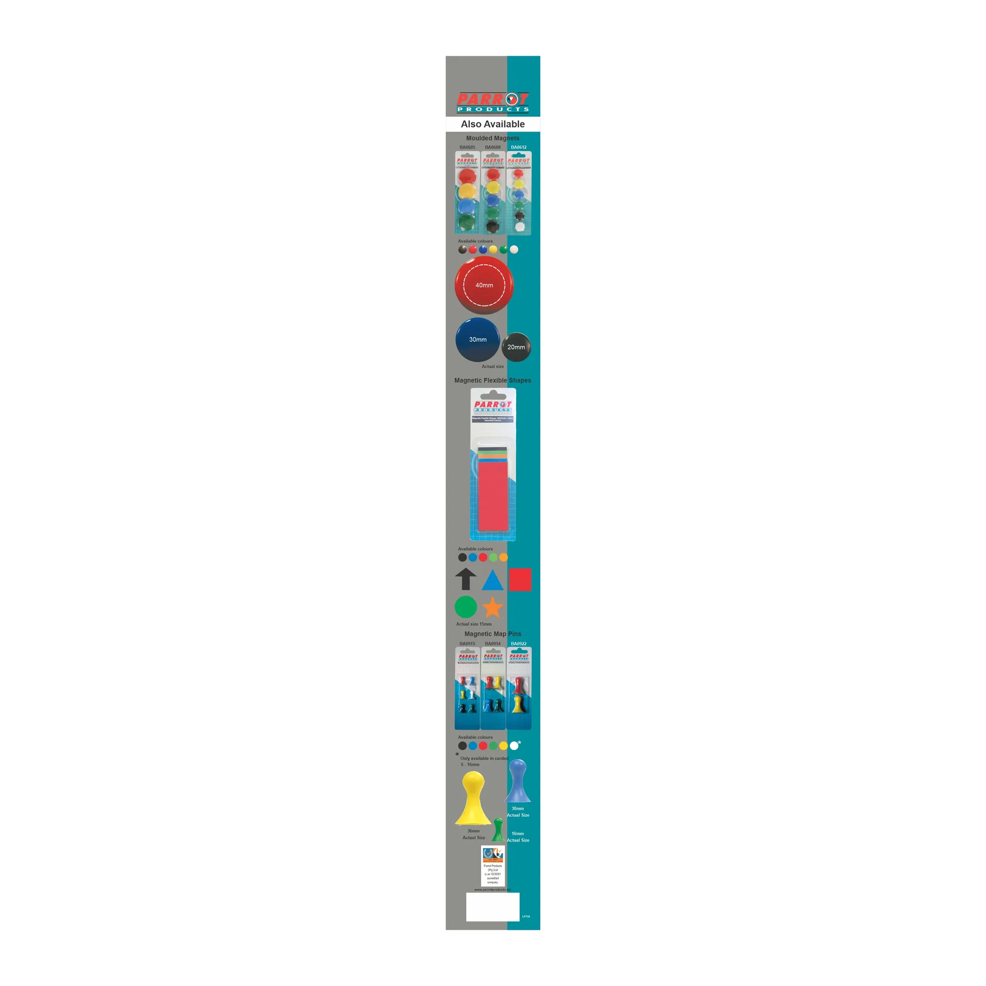 Parrot Magnetic Flex Strips 1000x10mm White 500mm 2 Strips - Image 5