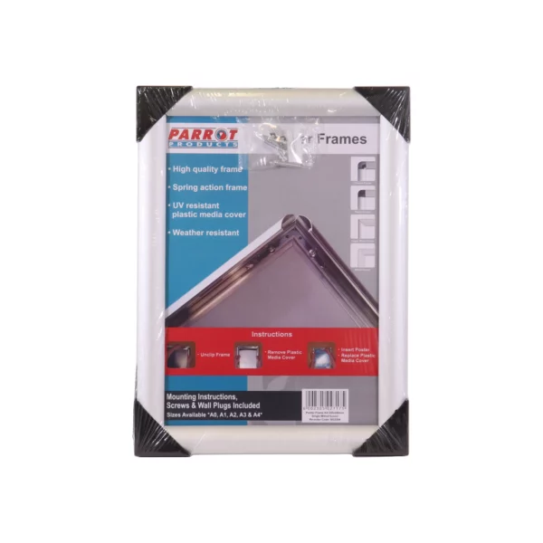 Parrot Mitred Corner Poster Frames and Hanging Systems A4