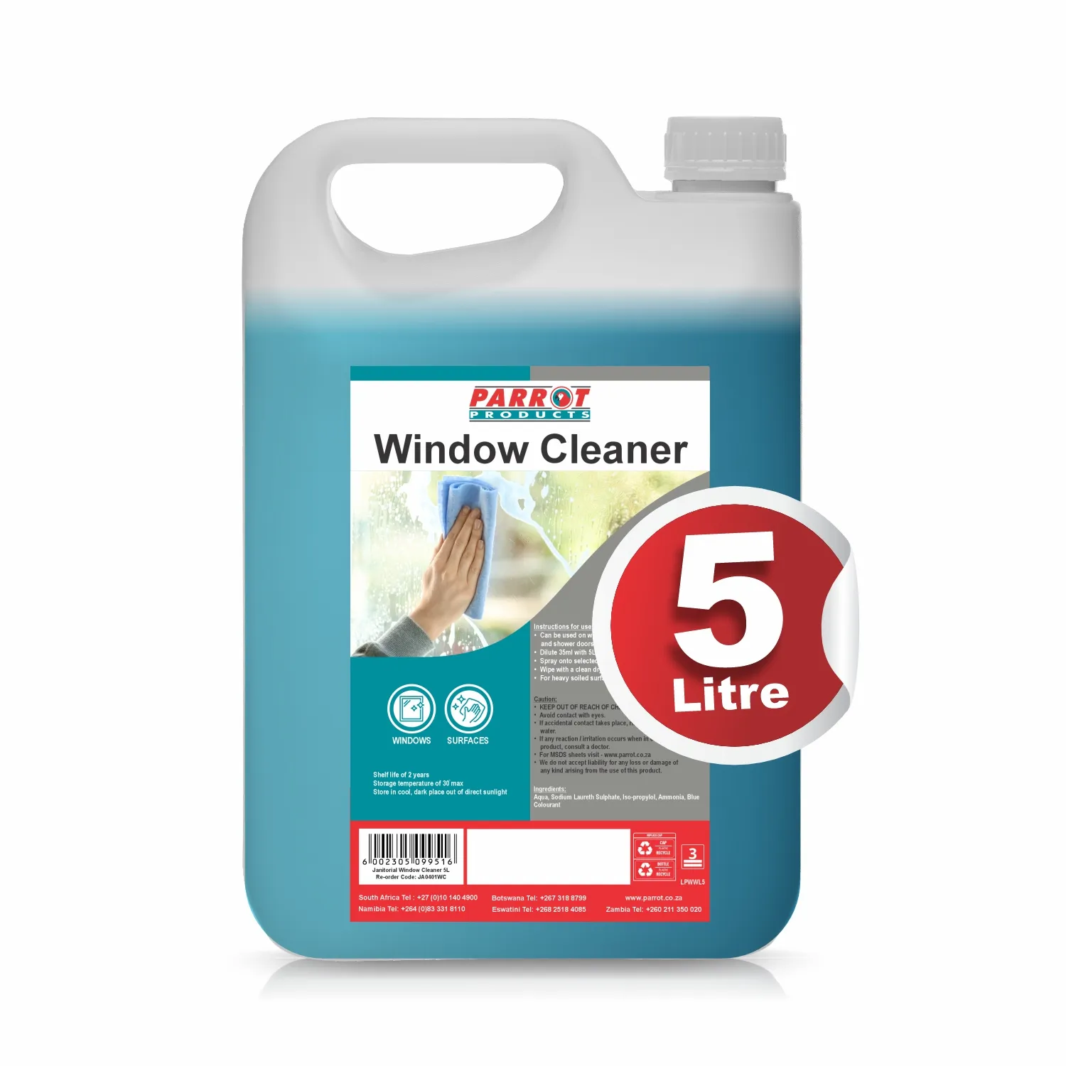 Parrot Janitorial Cleaning Materials 5L - Image 1