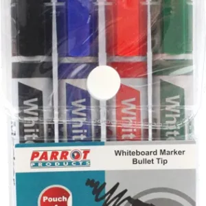 Parrot Whiteboard Markers Assorted 4 Pack 3mm - Image 4