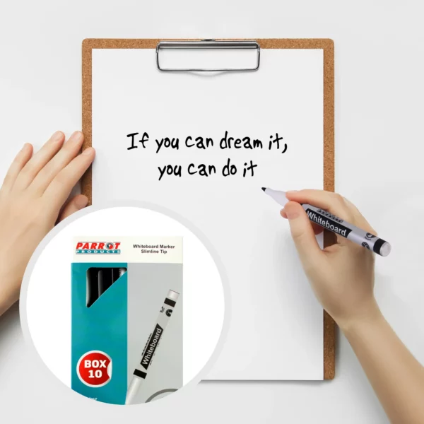 Parrot Slimline Whiteboard Marker 3mm