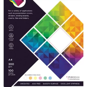 Litho Board A4 200gsm White Card – 100 Pack - Image 2
