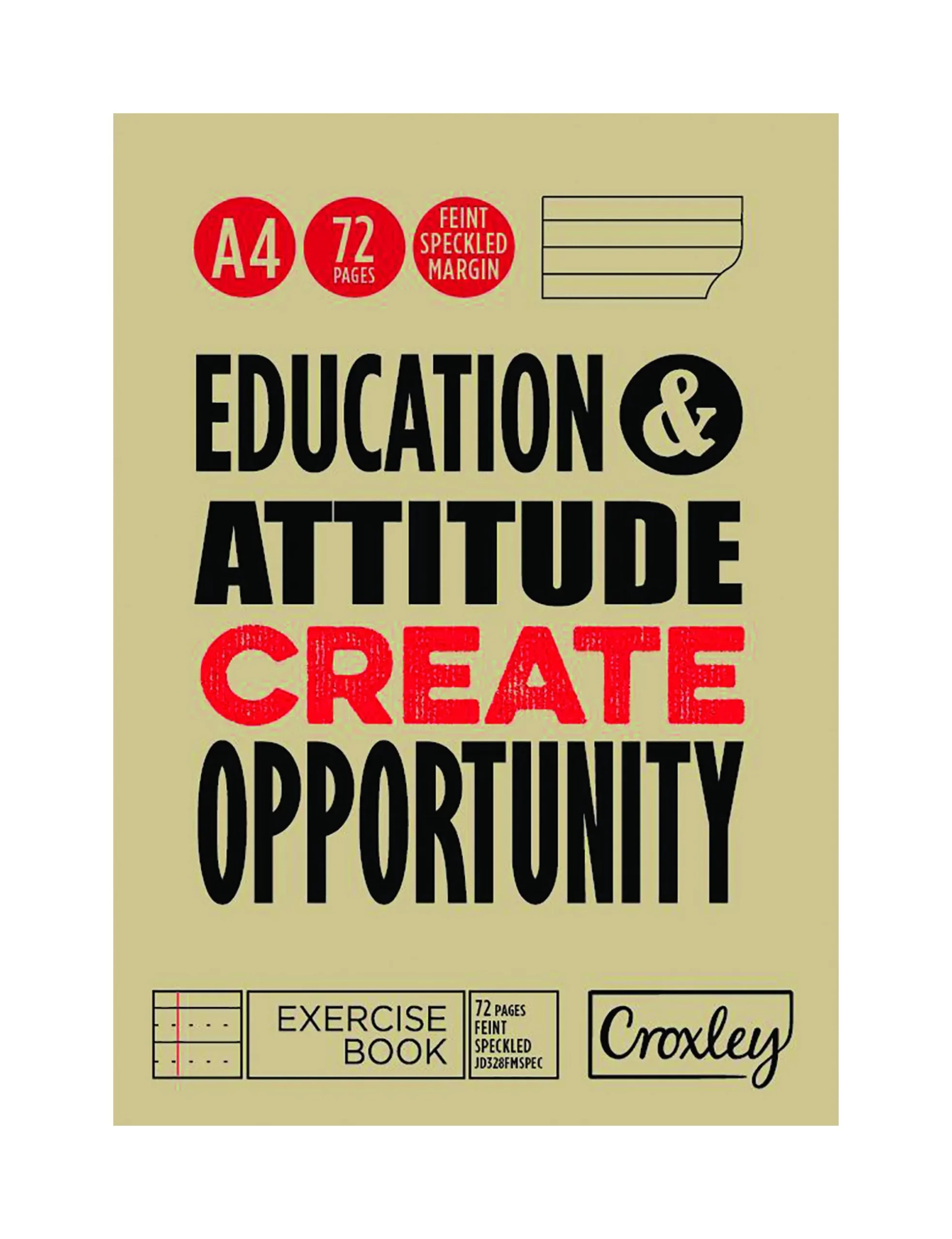 CROXLEY Speckled Exercise Books - A4 - F&M - 72 Page - Image 1
