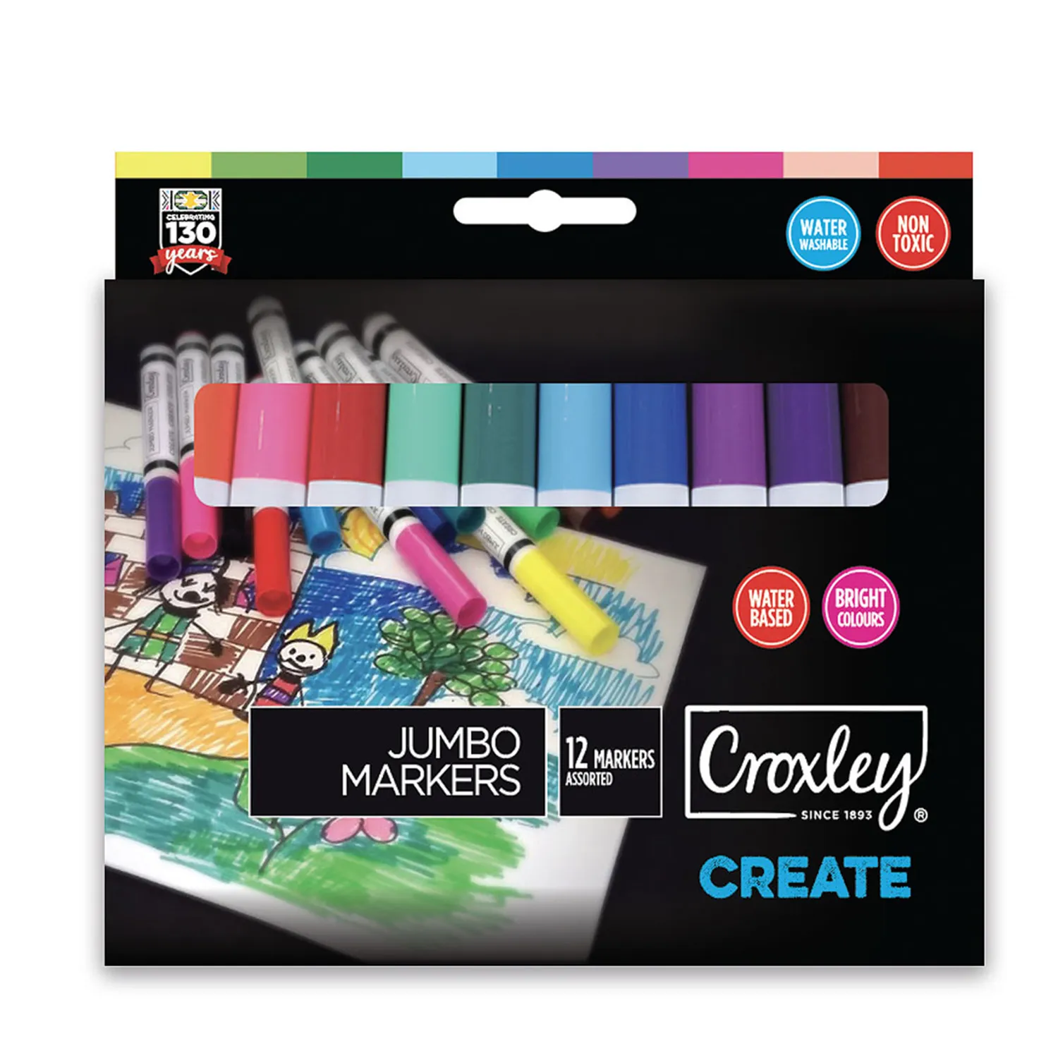 CROXLEY Croxley Create Jumbo Fibre Tip Markers - Image 1