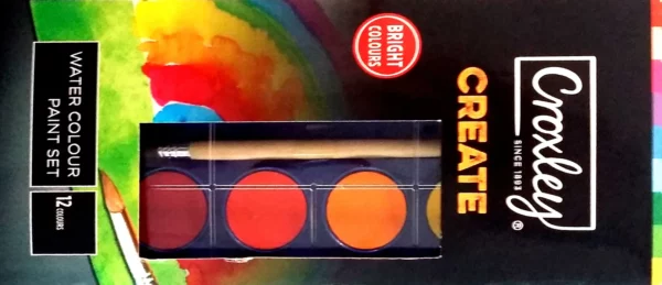 CROXLEY Croxley Create Waterpaint Set Assorted 12 Pack