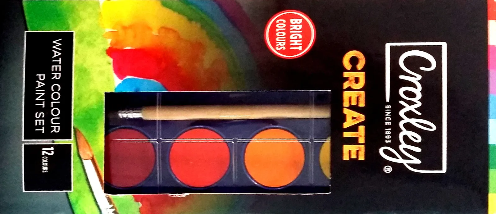 CROXLEY Croxley Create Waterpaint Set Assorted 12 Pack - Image 1
