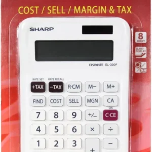 SHARP EL-330F Desktop Calculator – 8 Digit - Image 4
