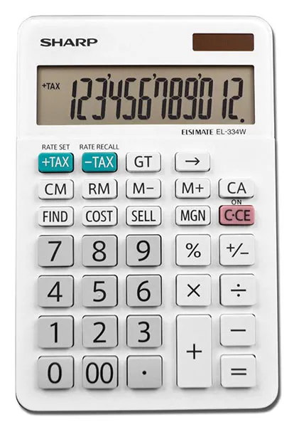 Sharp El-334 Large Desk Calculator