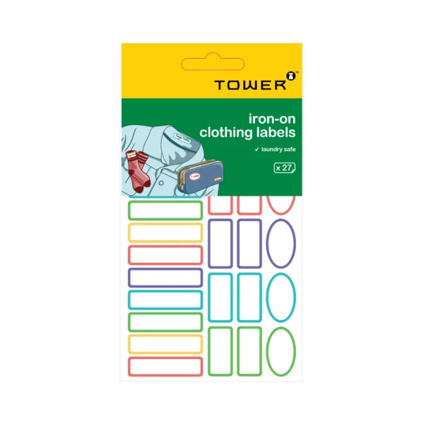 Tower Iron-on Fabric Labels
