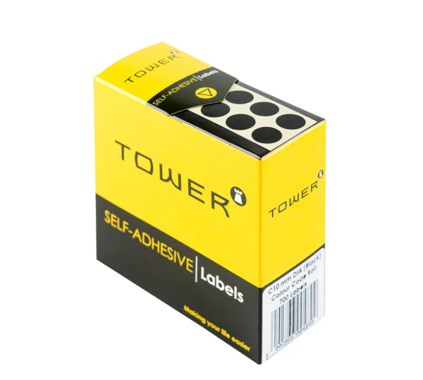 Tower Round Colour Code Labels 10mm