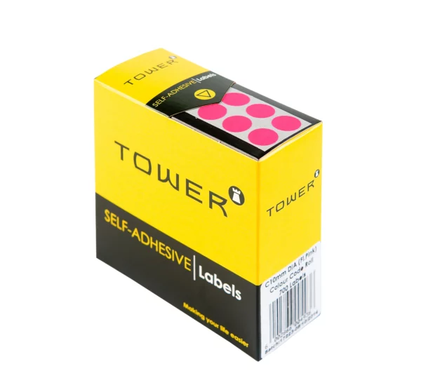 Tower Round Colour Code Labels 10mm