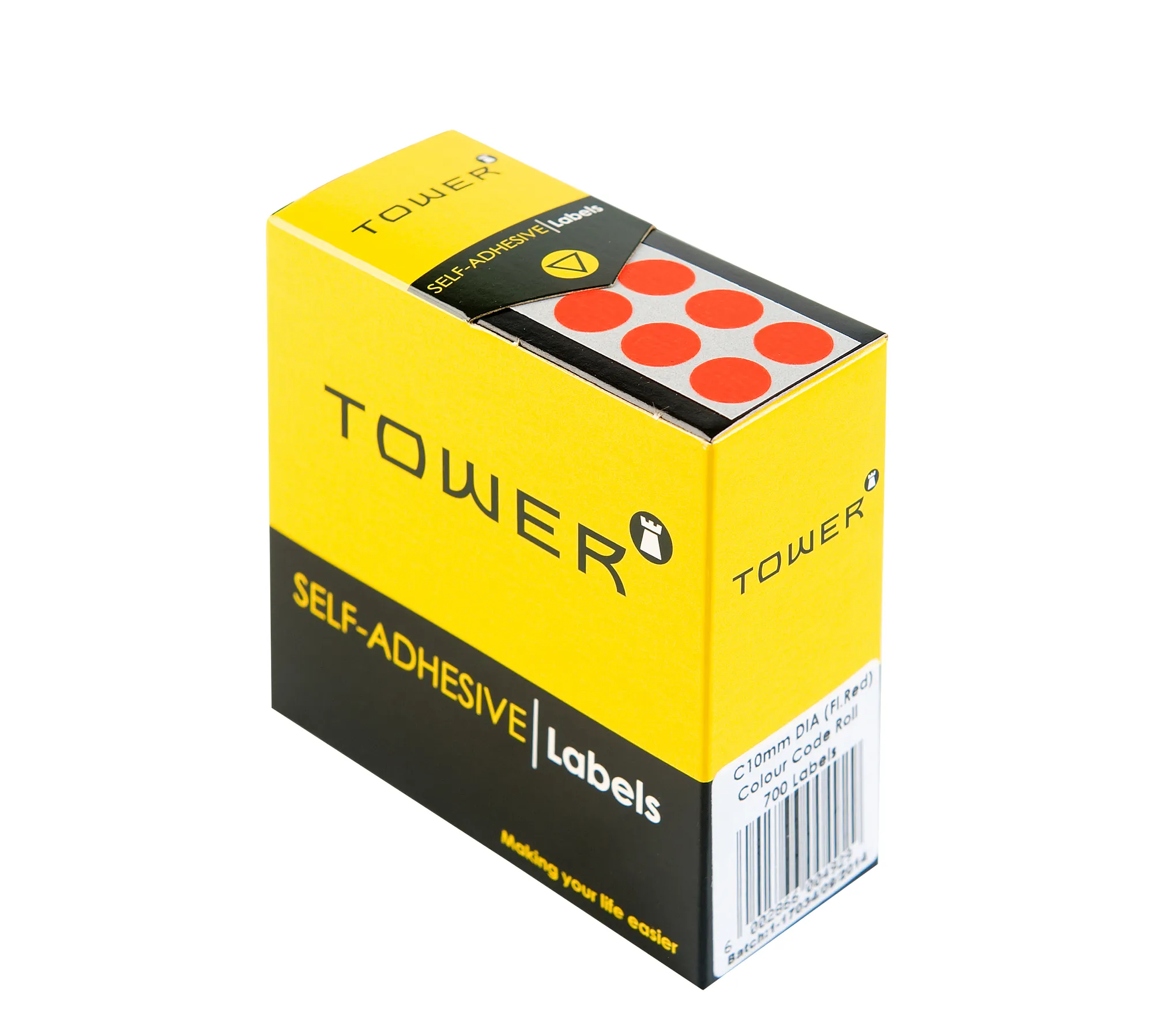 Tower Round Colour Code Labels 10mm - Image 1
