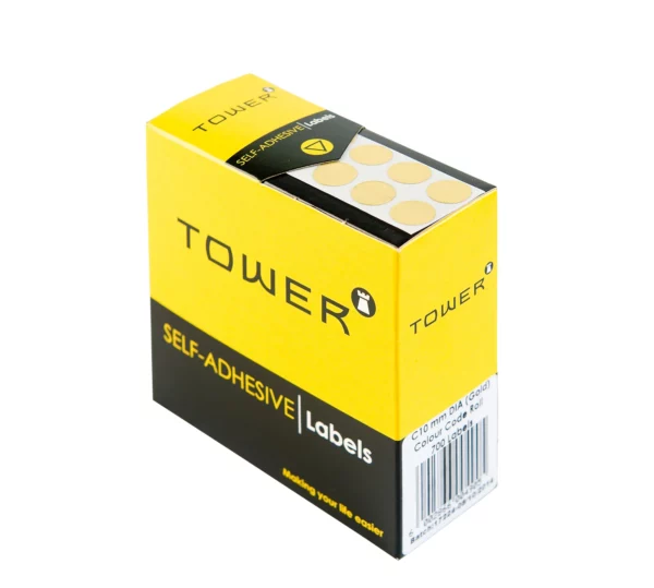 Tower Round Colour Code Labels 10mm