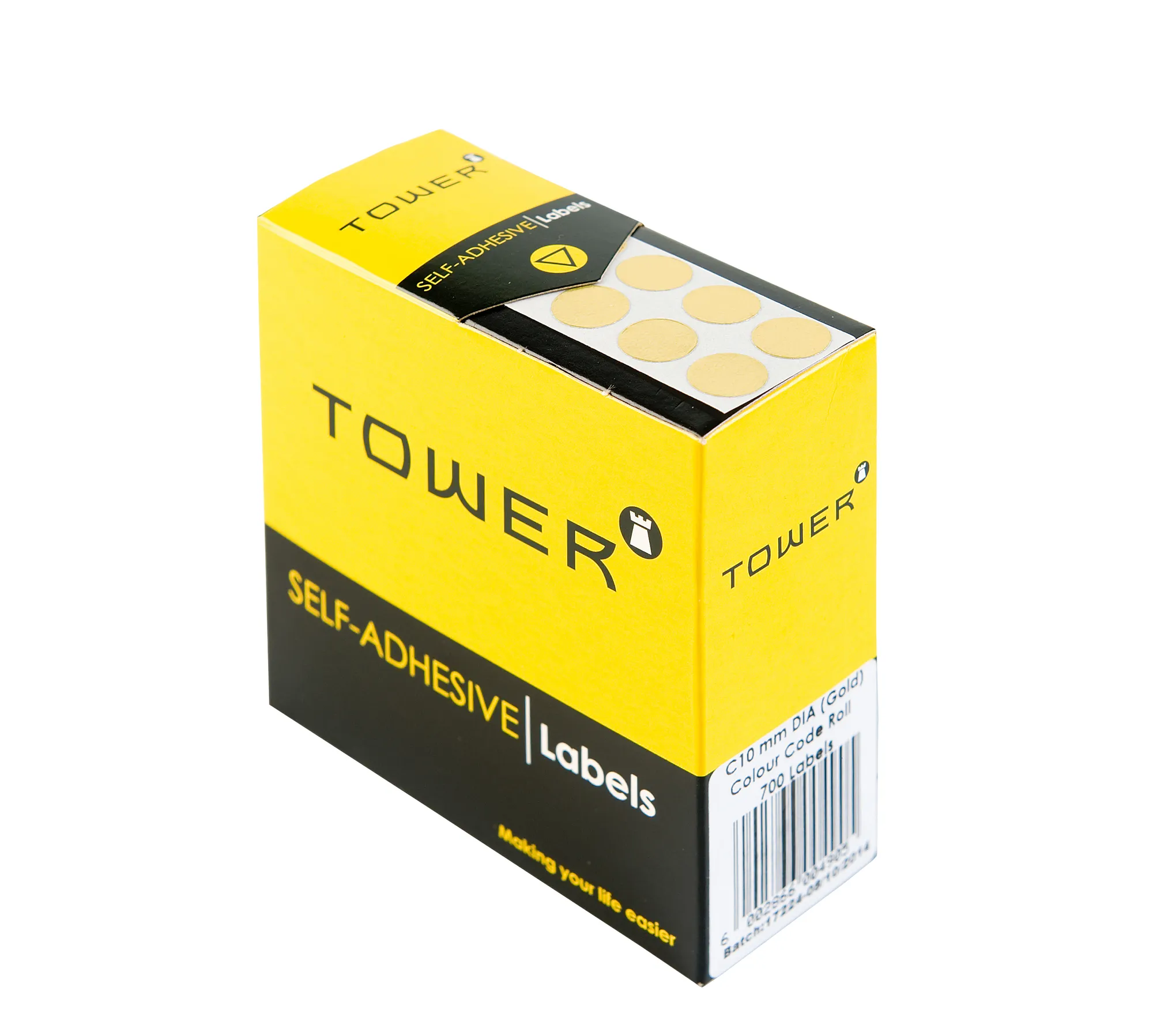 Tower Round Colour Code Labels 10mm - Image 1