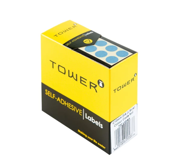 Tower Round Colour Code Labels 10mm