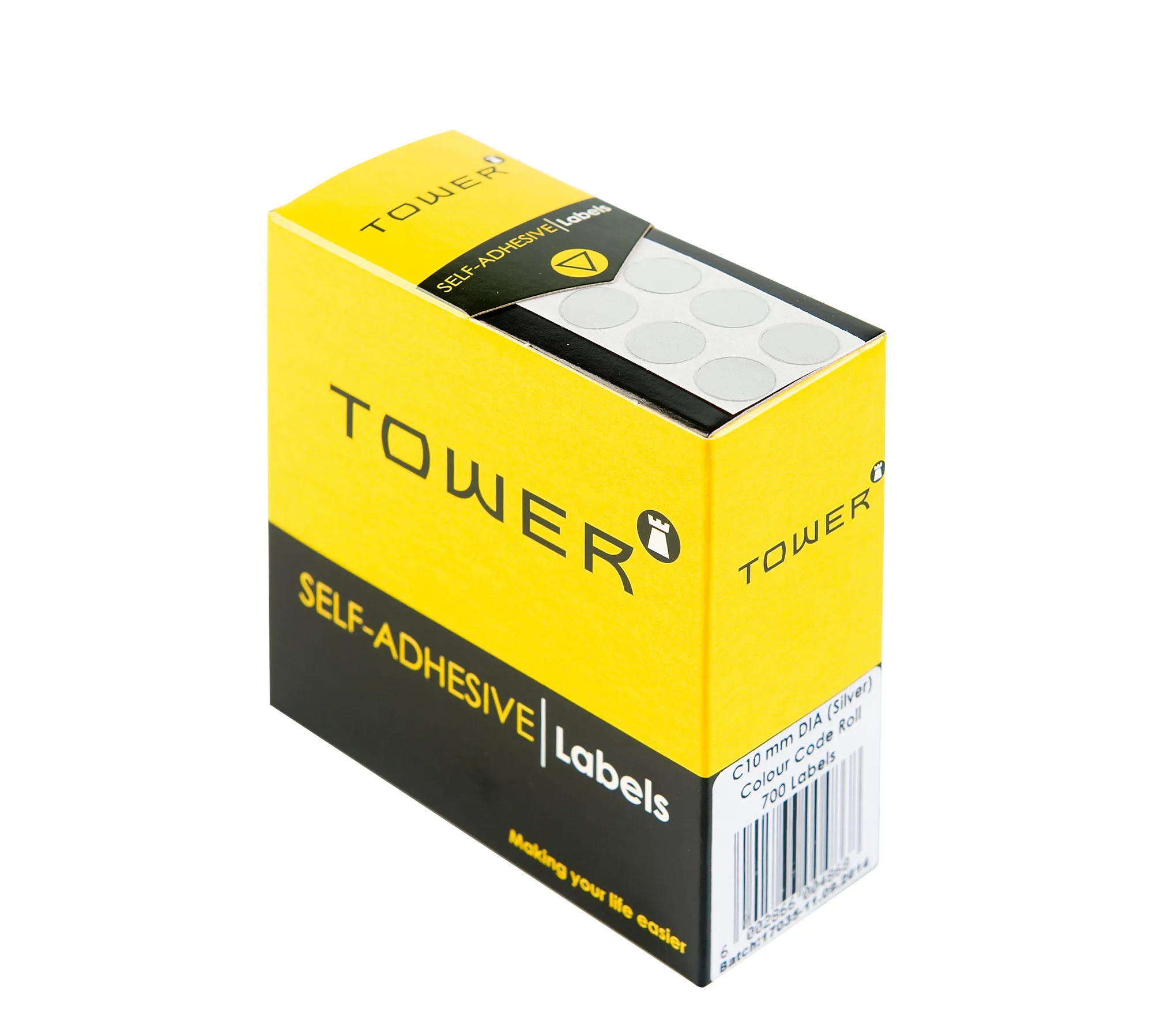 Tower Round Colour Code Labels 10mm - Image 1