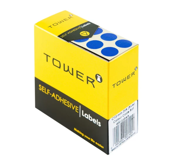 Tower Round Colour Code Labels 13mm