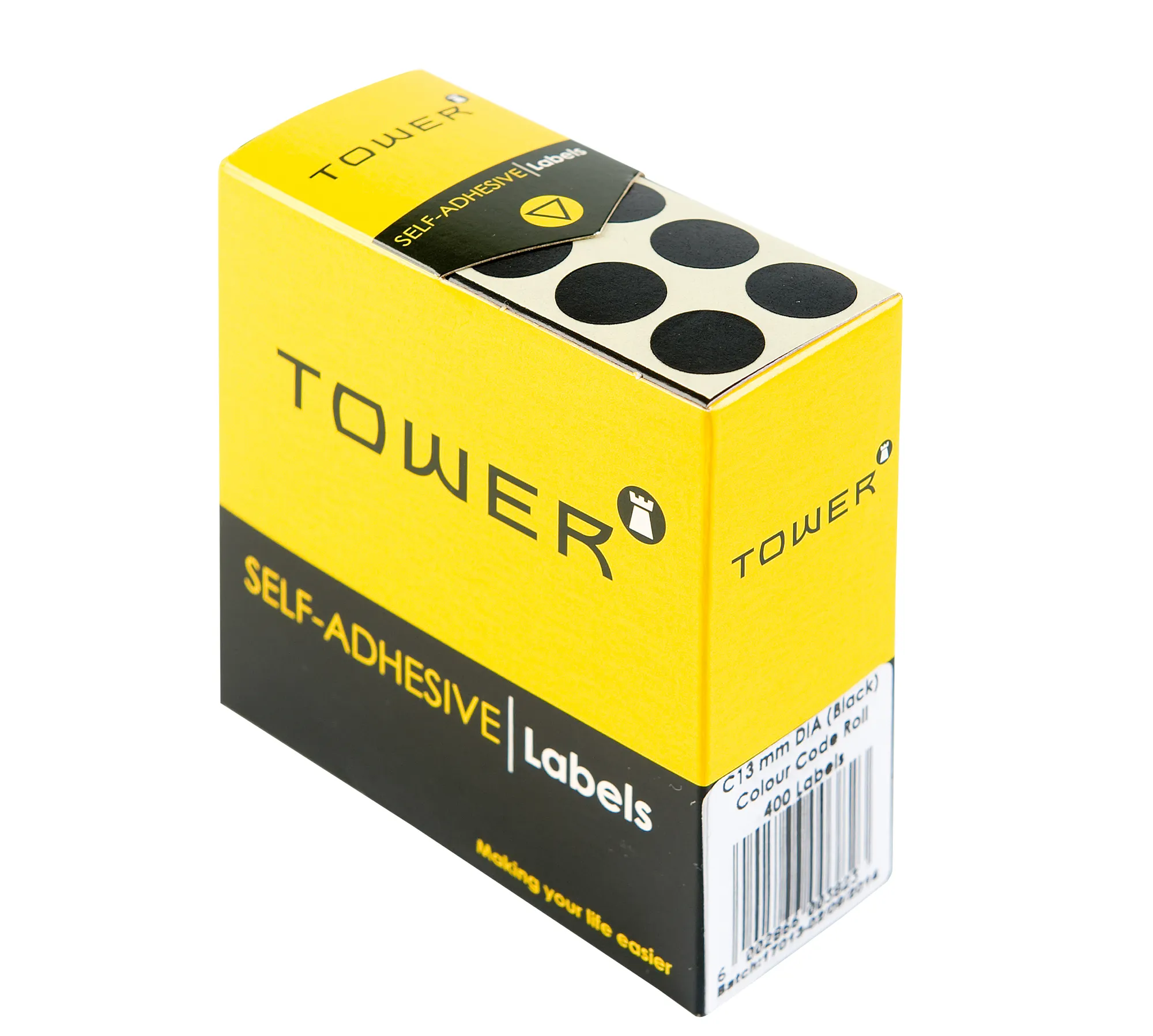 Tower Round Colour Code Labels 13mm - Image 1