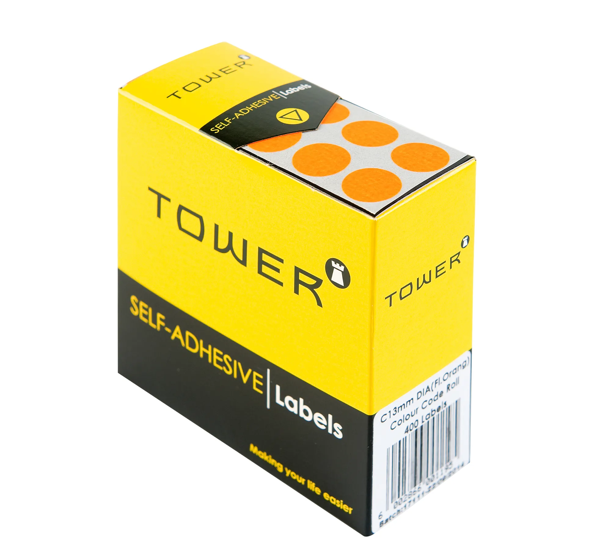 Tower Round Colour Code Labels 13mm - Image 1
