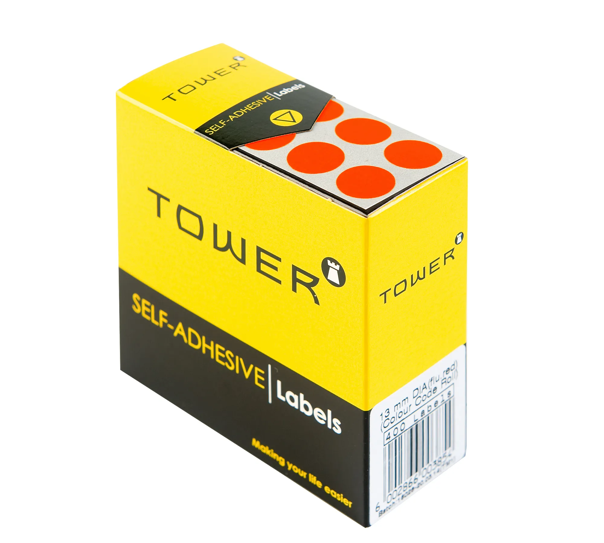 Tower Round Colour Code Labels 13mm - Image 1