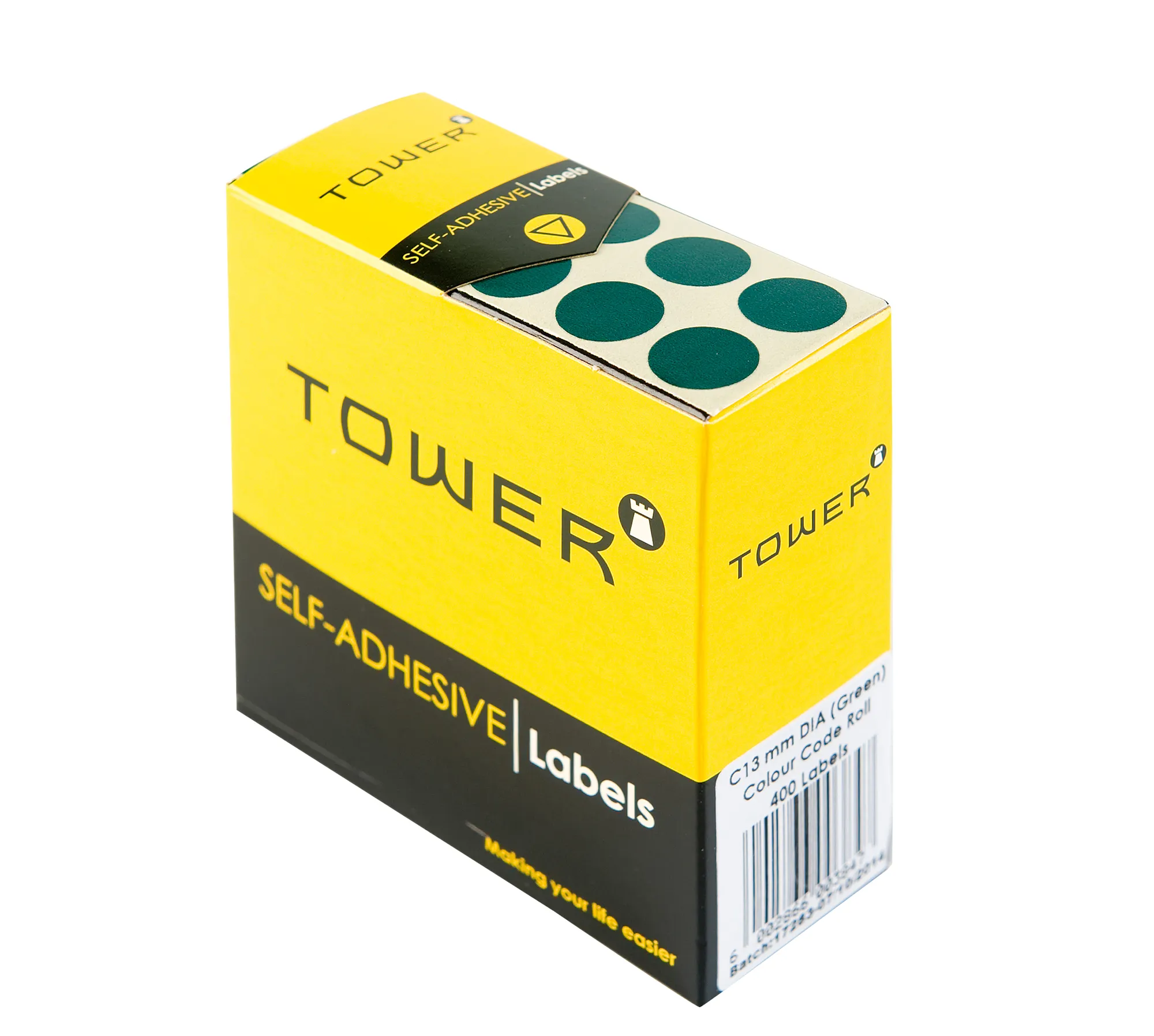 Tower Round Colour Code Labels 13mm - Image 1