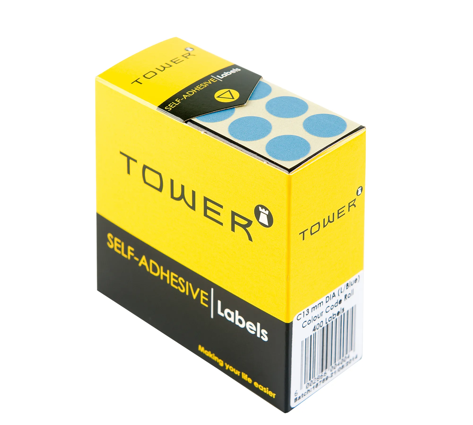 Tower Round Colour Code Labels 13mm - Image 1