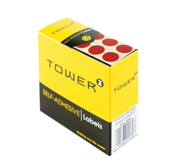Tower Round Colour Code Labels 13mm