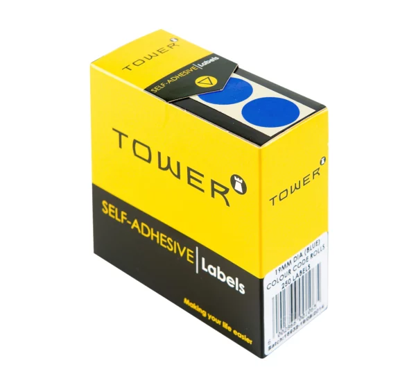 Tower Round Colour Code Labels 19mm