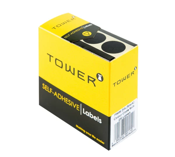 Tower Round Colour Code Labels 19mm