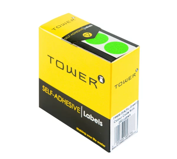Tower Round Colour Code Labels 19mm