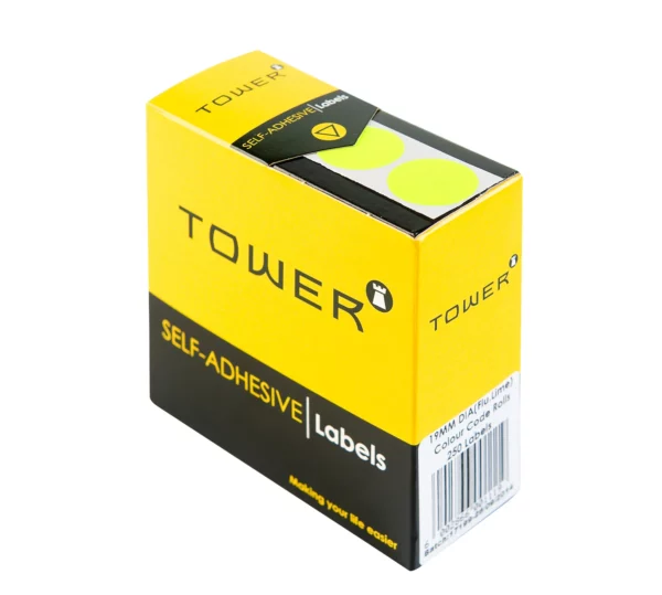 Tower Round Colour Code Labels 19mm