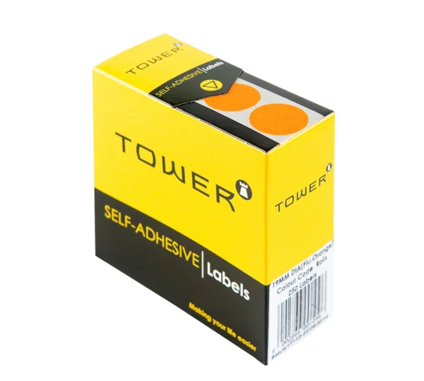 Tower Round Colour Code Labels 19mm
