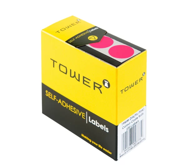 Tower Round Colour Code Labels 19mm
