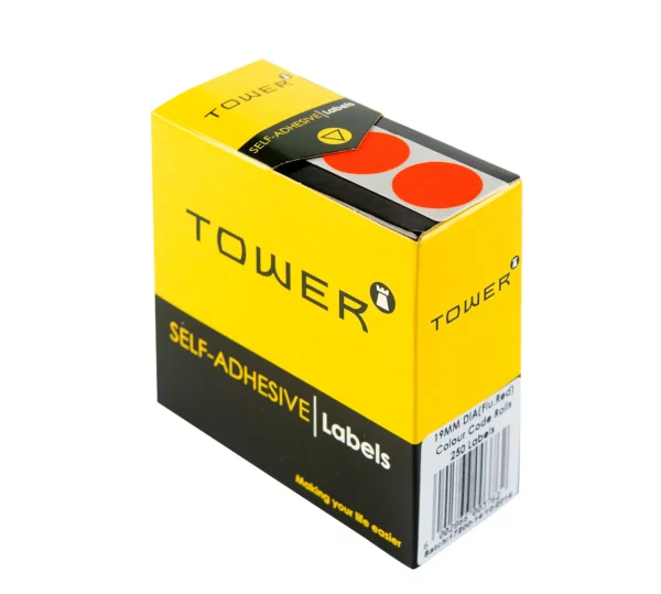Tower Round Colour Code Labels 19mm