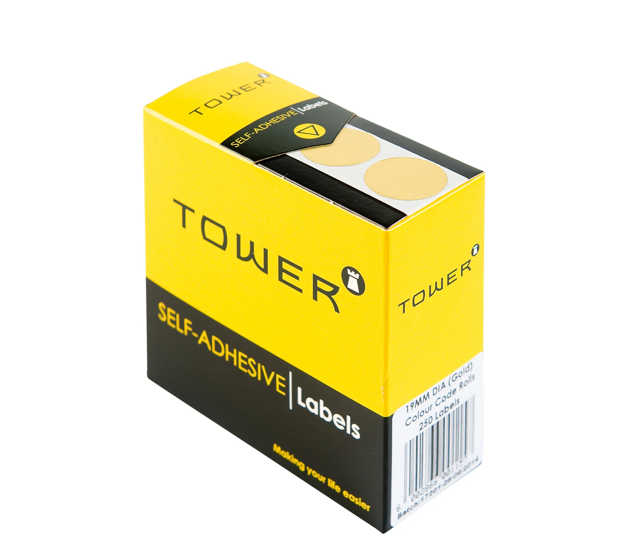 Tower Round Colour Code Labels 19mm - Image 1