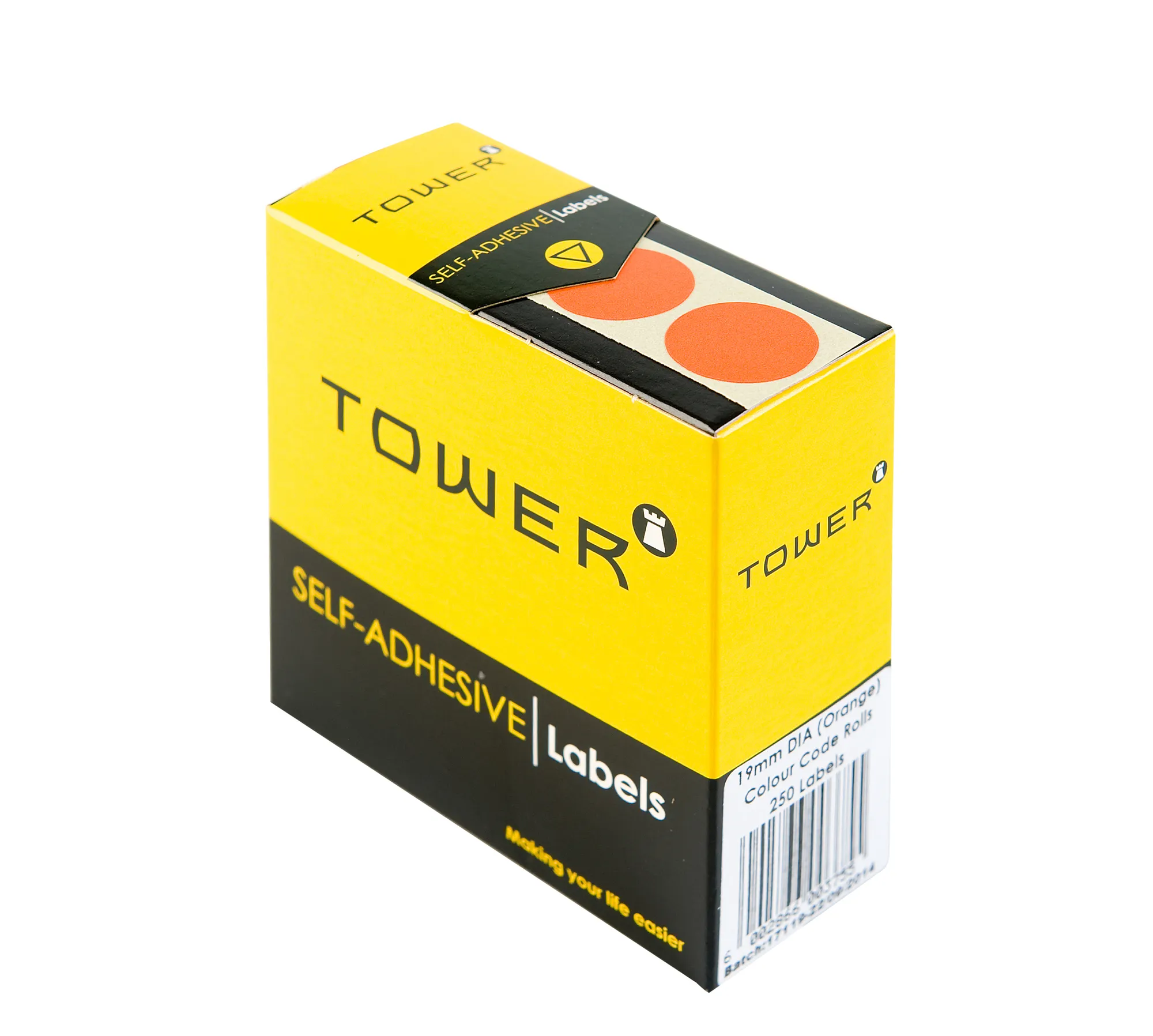Tower Round Colour Code Labels 19mm - Image 1