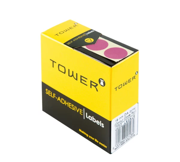 Tower Round Colour Code Labels 19mm