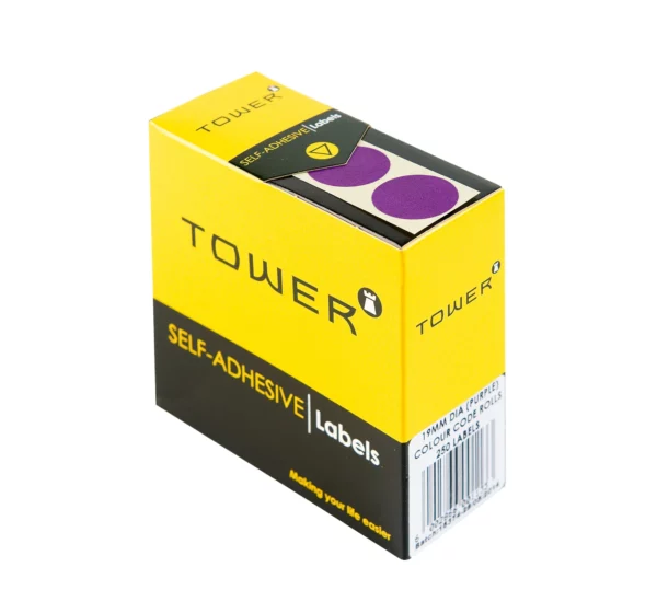 Tower Round Colour Code Labels 19mm
