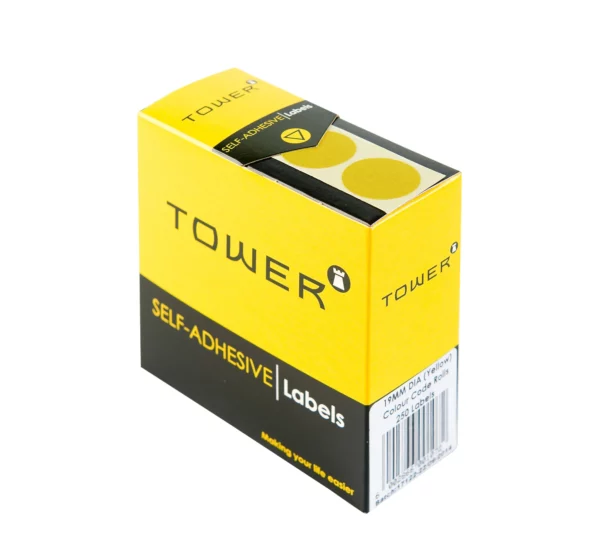 Tower Round Colour Code Labels 19mm