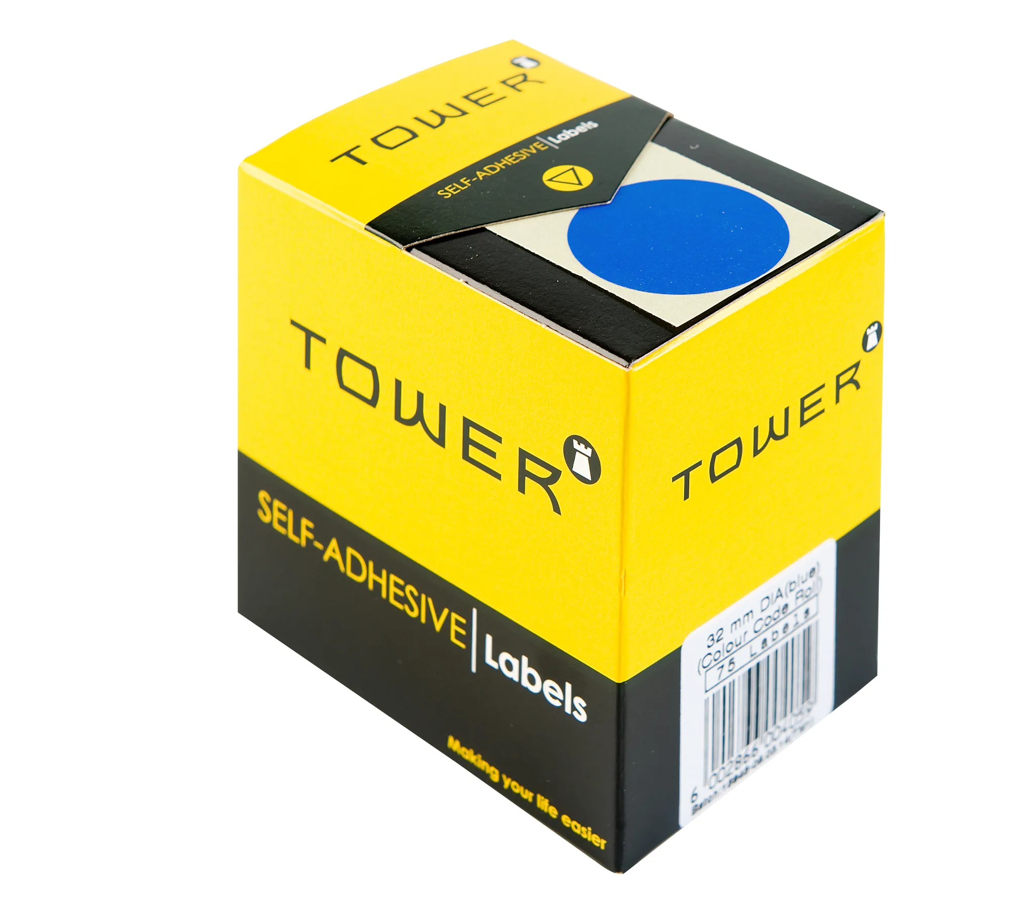 Tower Round Colour Code Labels 32mm - Image 1