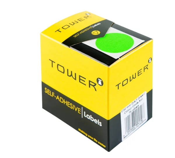 Tower Round Colour Code Labels 32mm