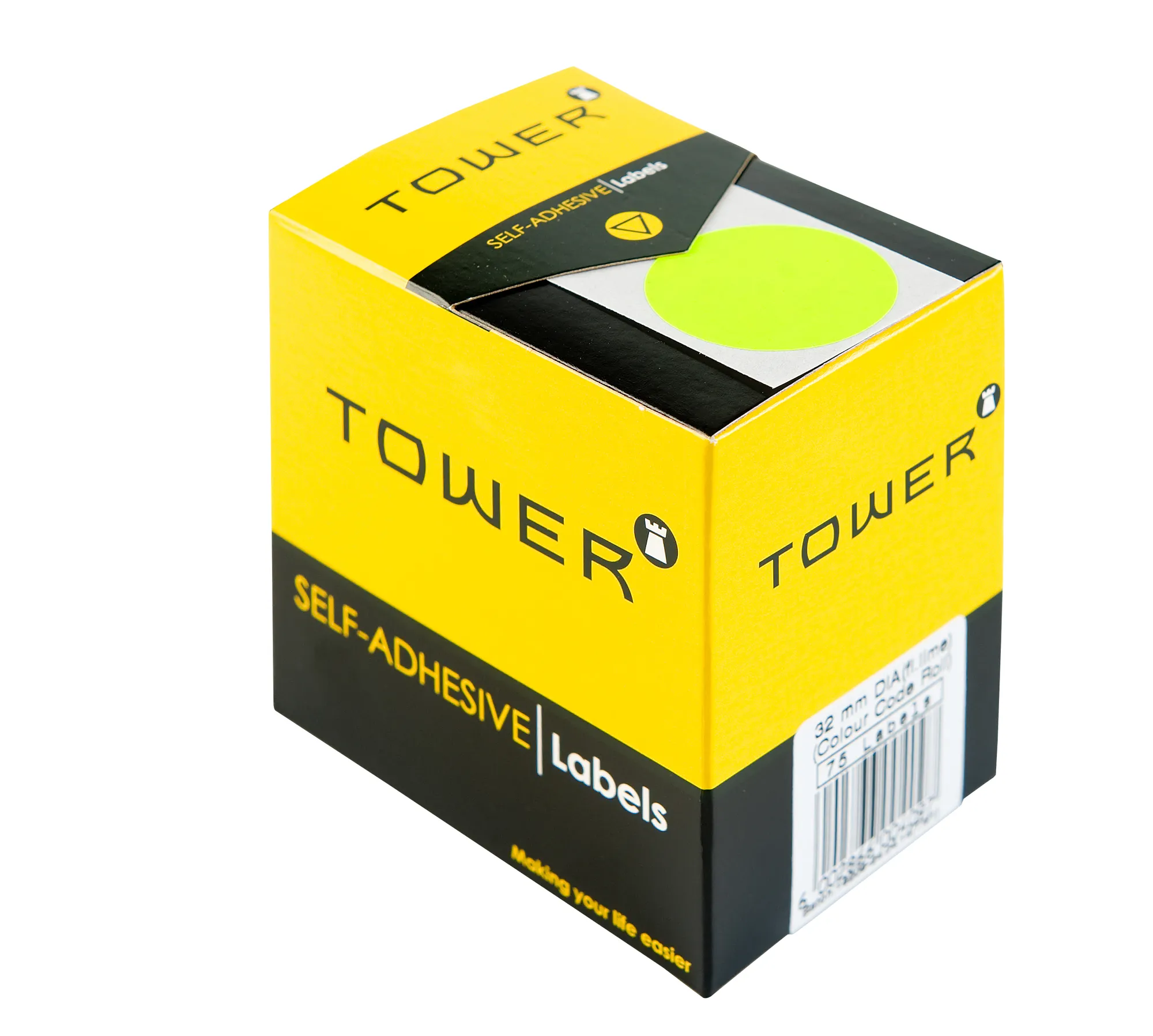 Tower Round Colour Code Labels 32mm - Image 1