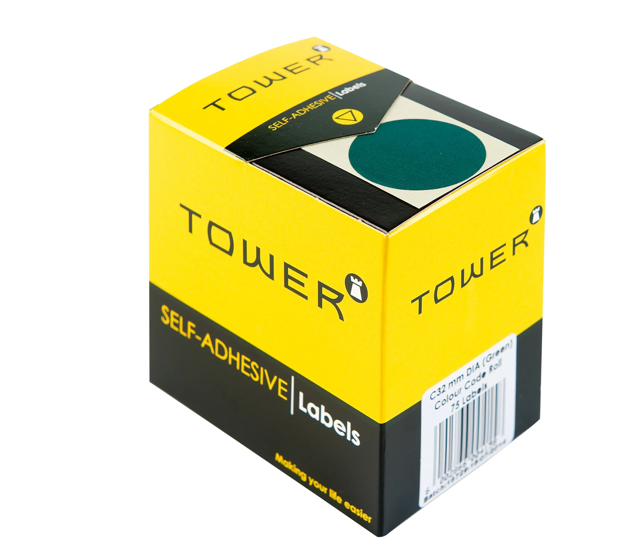 Tower Round Colour Code Labels 32mm - Image 1