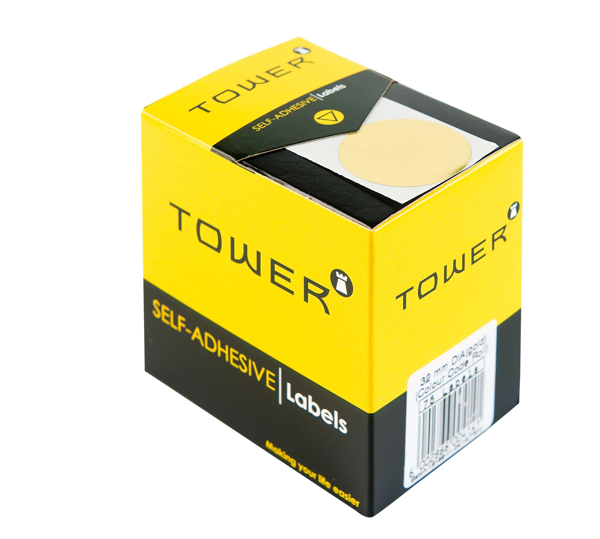 Tower Round Colour Code Labels 32mm - Image 1