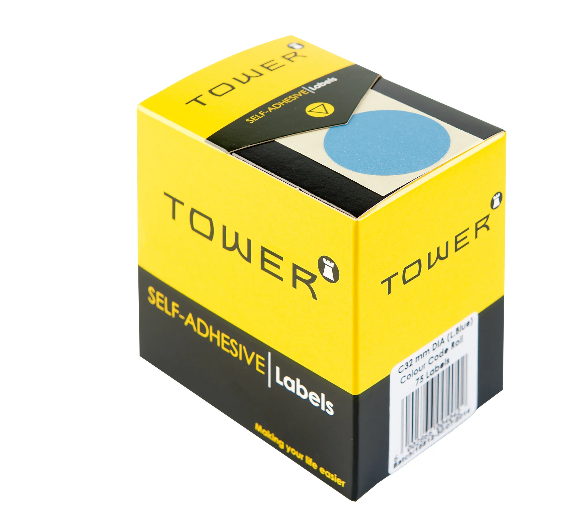 Tower Round Colour Code Labels 32mm - Image 1