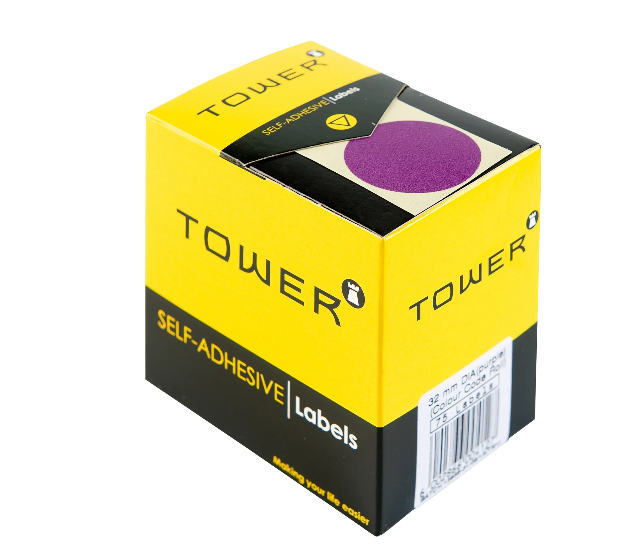 Tower Round Colour Code Labels 32mm - Image 1