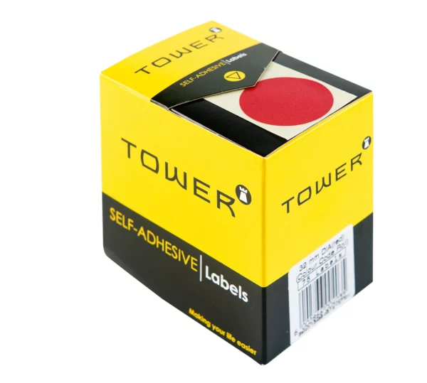 Tower Round Colour Code Labels 32mm